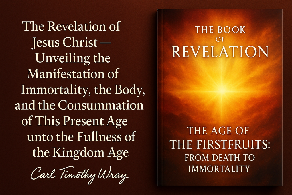 Zion University Part Two: THE BOOK OF REVELATION β THE AGE OF THE FIRSTFRUITS: FROM DEATH TO IMMORTALITY