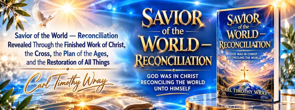 π₯ SAVIOR OF THE WORLD β THE FINISHED WORK REVEALED: Savior of the World β Reconciliation: God Was in Christ Reconciling the World Unto Himself